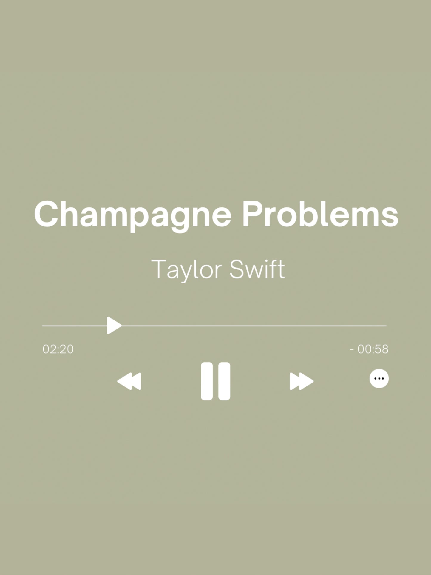 Champagne Problems - Taylor Swift