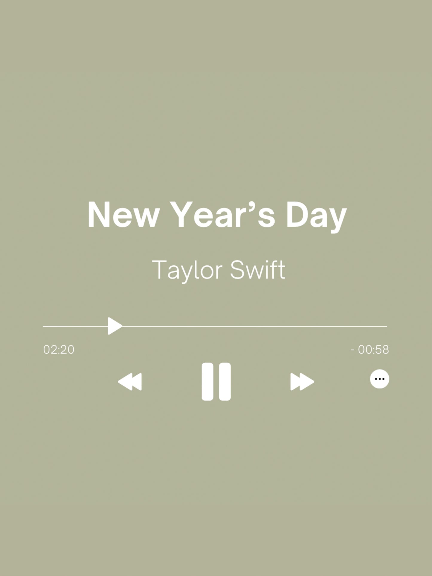 New Year’s Day - Taylor Swift