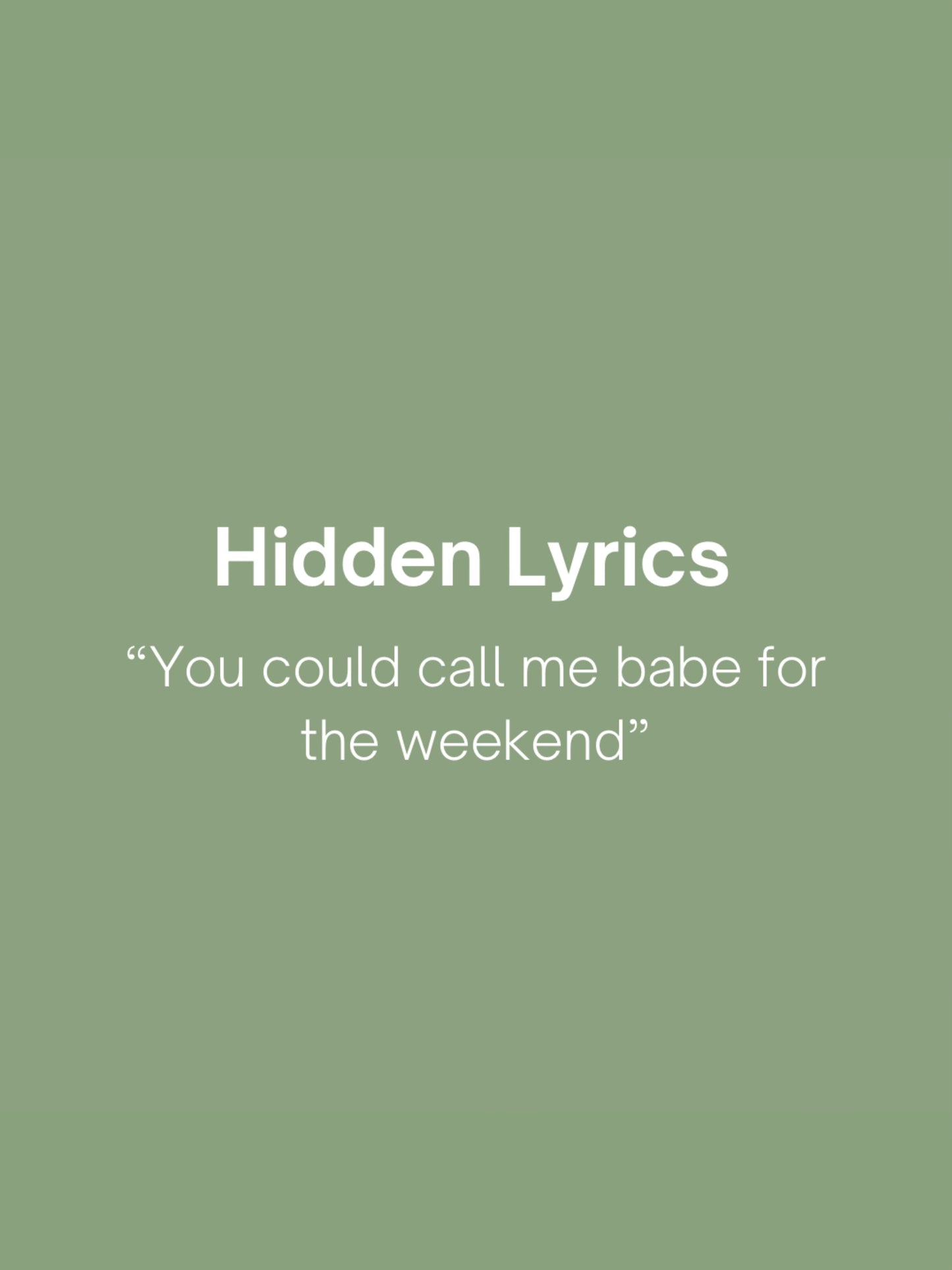 'tis the damn season - Taylor Swift